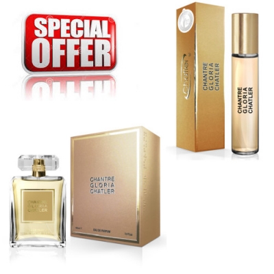 Chatler Chantre Gloria - Promotional Set, Eau de Parfum 100 ml + Eau de Parfum 30 ml