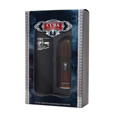 Cuba Black Men - Set for Men, Eau de Toilette, Deodorant Roll-On