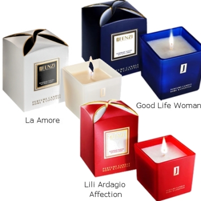 JFenzi Natural Soy Candle - Promotional Set 3 pcs., La Amore, Lili Ardagio Affection, Good Life