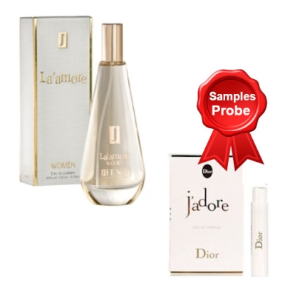 JFenzi La Amore 100 ml + Perfume Sample Spray Dior Jadore